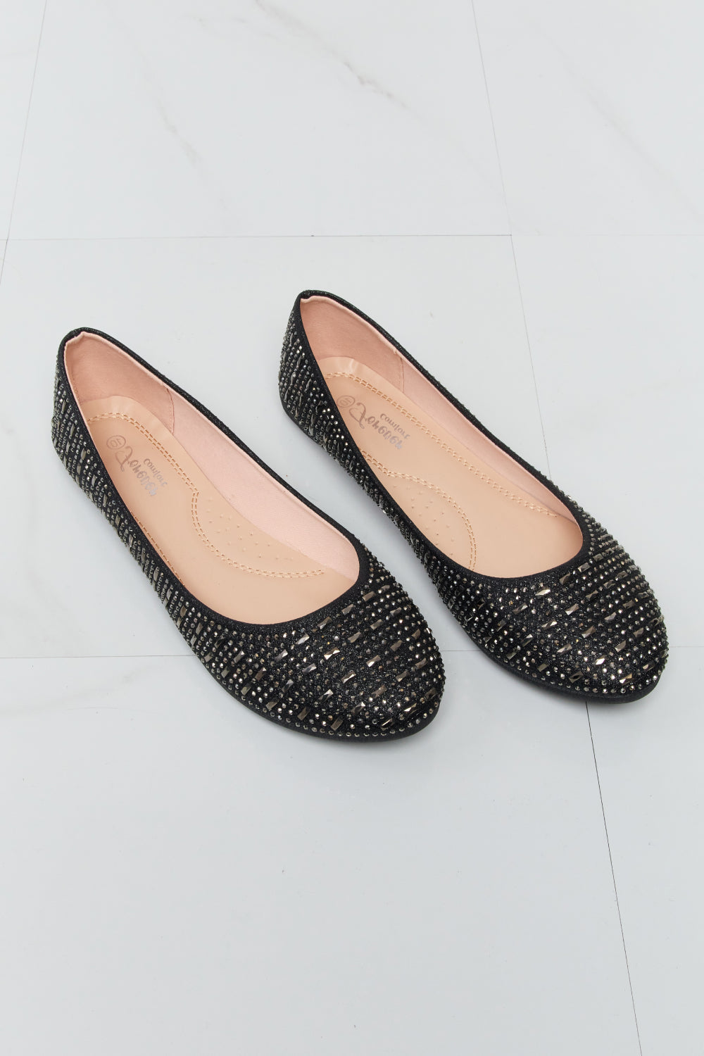 Forever Link Rhinestone Pointed Toe Flats