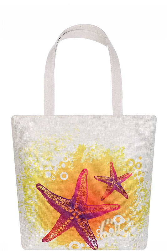 Stylish Star Fish Print Ecco Tote Bag