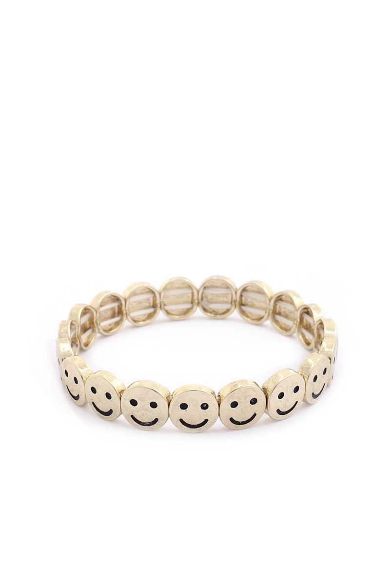 Smiley Face Charm Bracelet