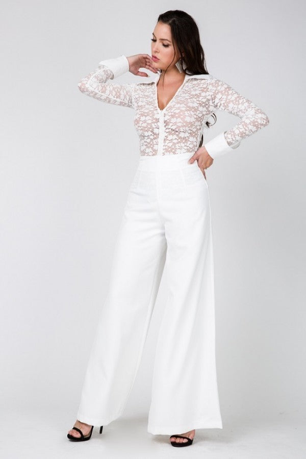 High Waist Wide Leg Flare Pants