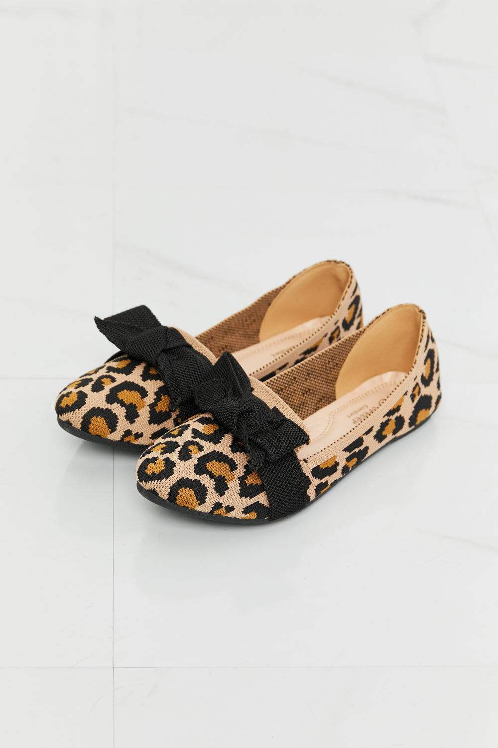 Forever Link Leopard Bow Detail Flats